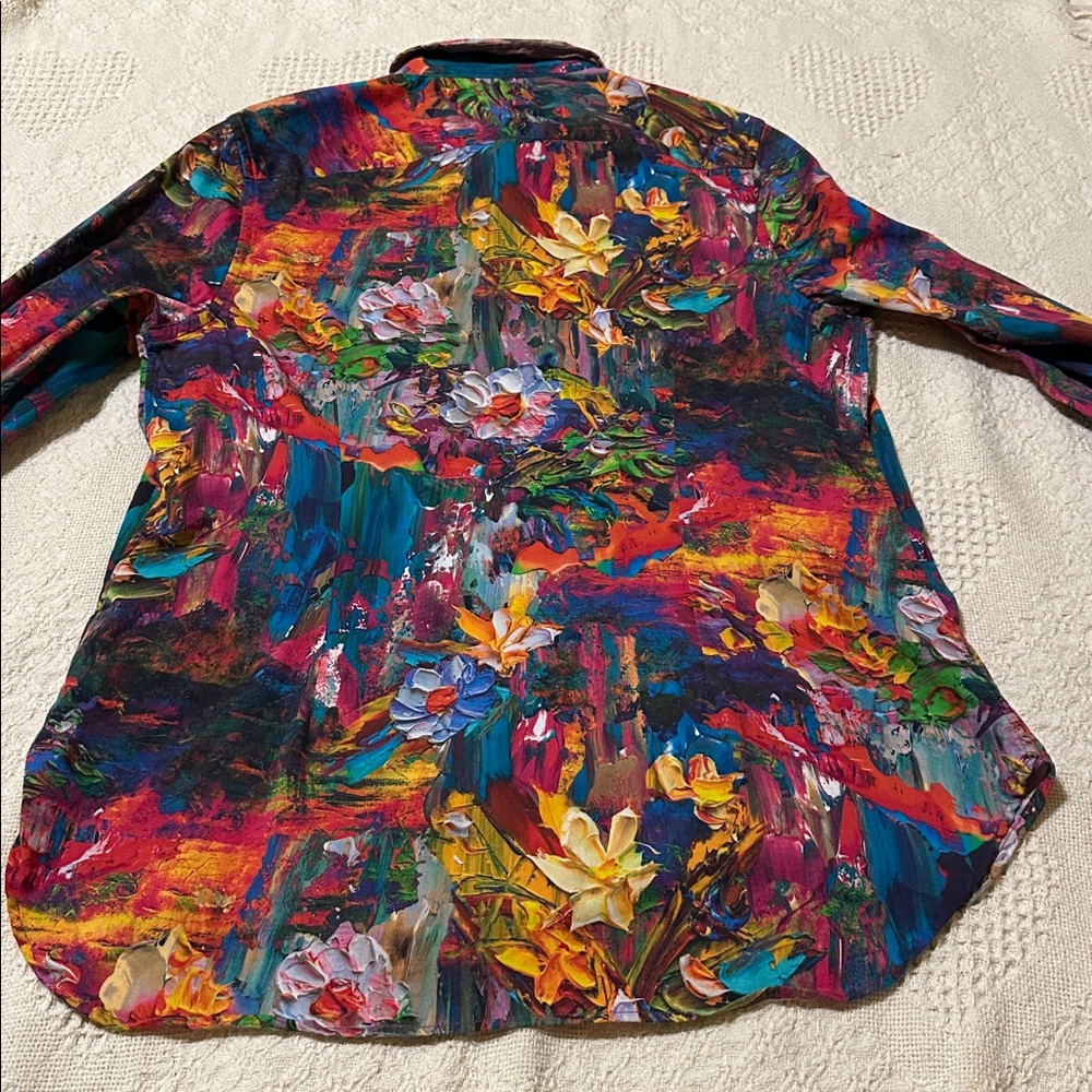 Robert Graham Multicolor Floral Button Down Shirt - Picture 9 of 13